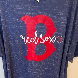 Red Sox Boston- baseball- Navy and Red Graphic Tee